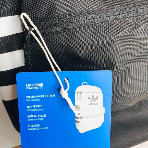 Adidas Originals Trefoil Classic Zip Top Backpack - Picture 9 of 14